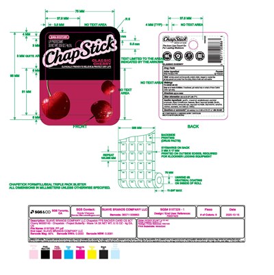 3ct Cherry Upc 383711008863 (70007423 Ffs Backer Card Cs 3ct Cherry Pp)